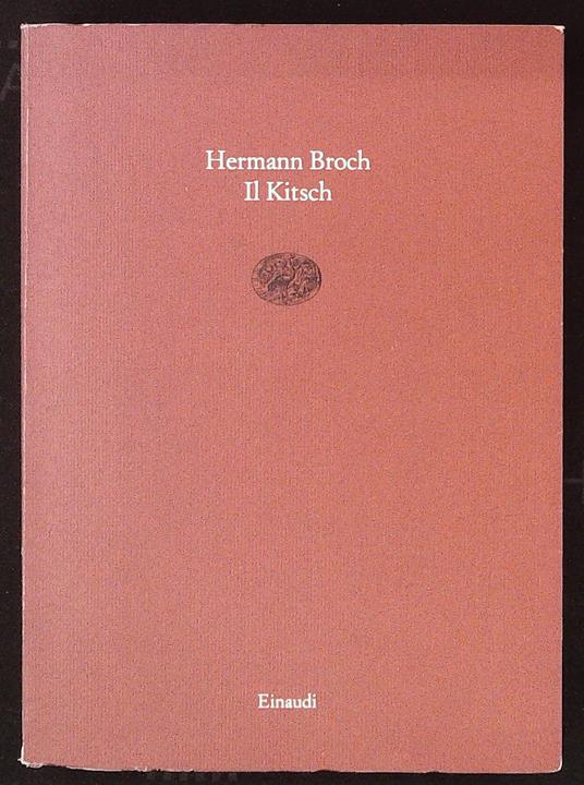 Il Kitsch - Hermann Broch - copertina