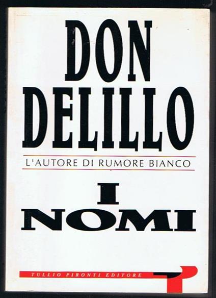 I nomi - Don DeLillo - copertina