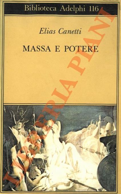 Massa e potere - Elias Canetti - copertina