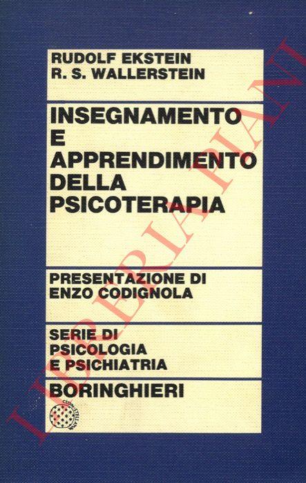 Insegnamento e apprendimento della psicoterapia - Rudolf Ekstein - copertina