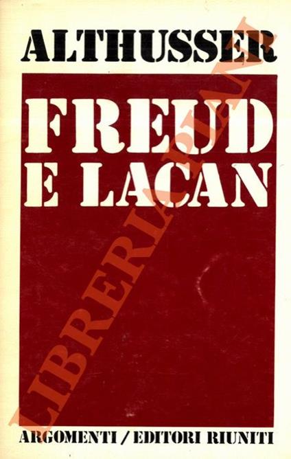 Freud e Lacan - Louis Althusser - copertina