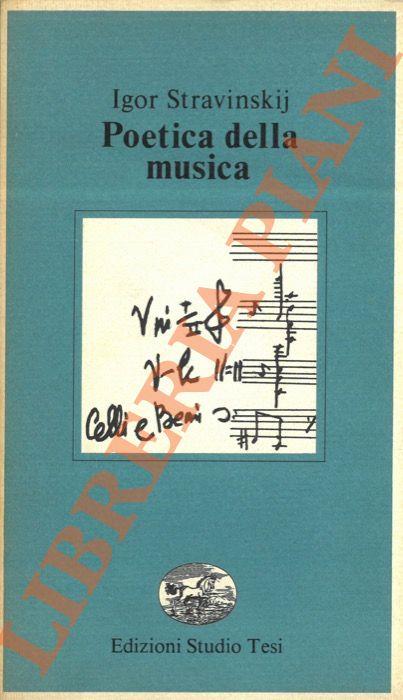 Poetica della musica - Igor Stravinskij - copertina