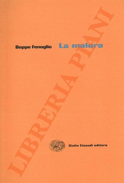 malora. - Beppe Fenoglio - copertina