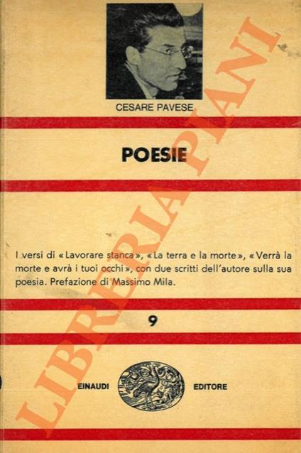 Poesie. Lavorare stanca. Verrà la morte e avrà i tuoi occhi. Prefazione di Massimo Mila - Cesare Pavese - copertina