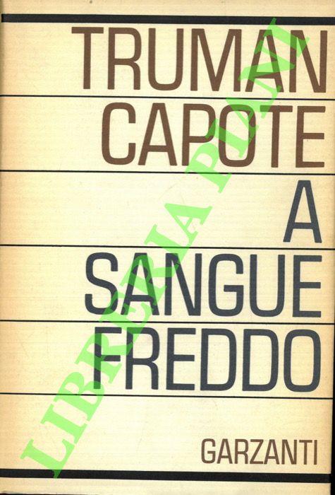 A sangue freddo - Truman Capote - copertina