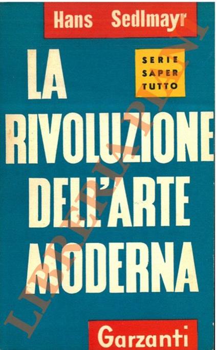 rivoluzione dell'arte moderna - Hans Sedlmayr - copertina