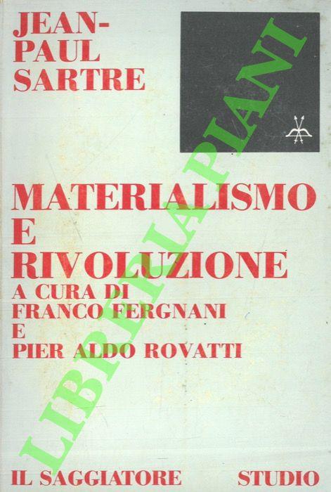 Materialismo e rivoluzione - Jean-Paul Sartre - copertina