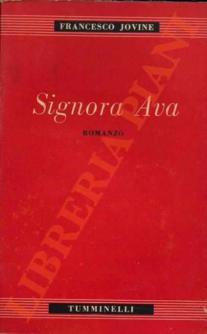 Signora Ava. - Francesco Jovine - copertina