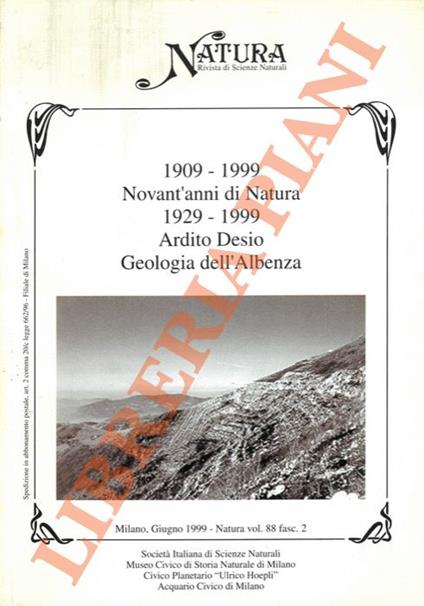 Studi geologici sulla regione dell'Albenza (Prealpi Bergamasche). - Ardito Desio - copertina