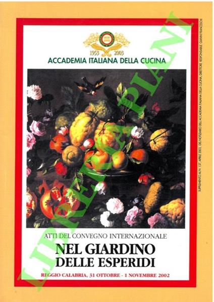 Ne giardino delle esperidi. Dal sapore del cedro all'aroma del bergamotto.  (Atti del Convegno) - copertina