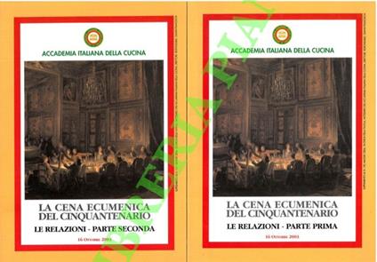 cena ecumenica del cinquantenario. Le relazioni, parte prima e seconda - copertina