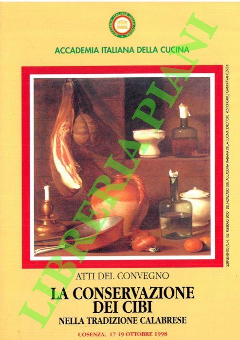 conservazione dei cibi nella tradizione calabrese. (Atti del Convegno) - copertina