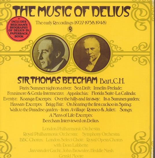 Music Of Delius Vol. 1 - Vinile LP di Sir Thomas Beecham,Frederick Delius