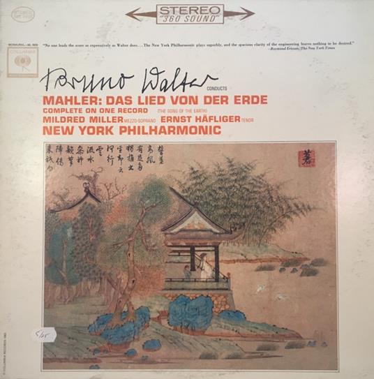 Lied Von Der Erde - Vinile LP di Gustav Mahler,Bruno Walter