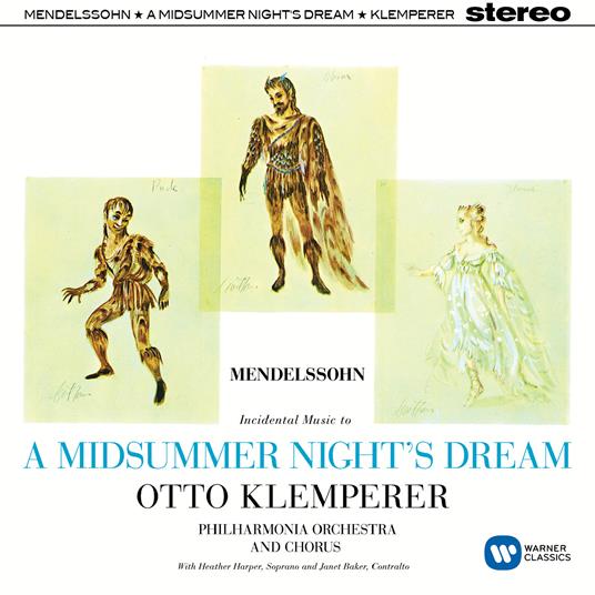 Midsummer Night`S Dream - Vinile LP di Felix Mendelssohn-Bartholdy,Dame Janet Baker,Heather Harper,Otto Klemperer