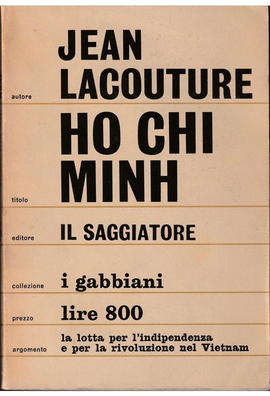 Ho Chi Minh - Jean Lacouture - copertina