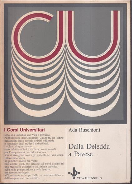 Dalla Deledda a Pavese - Ada Ruschioni - copertina