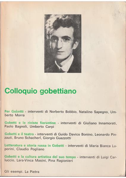 Colloquio gobettiano - copertina