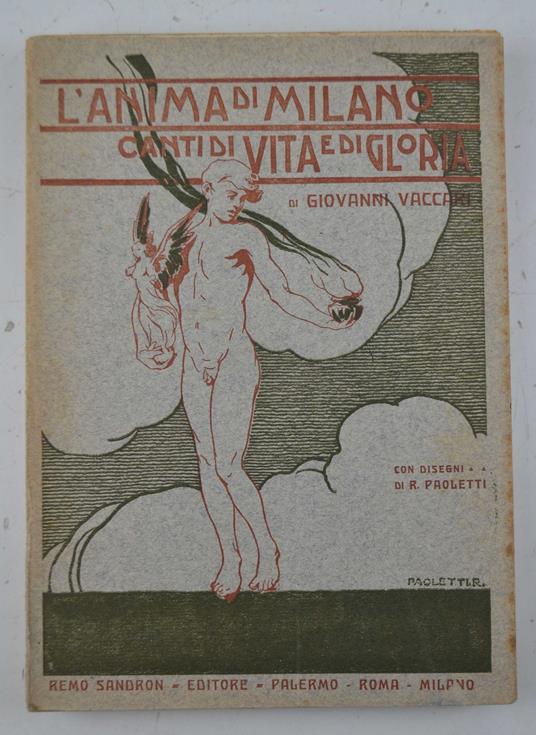 L' anima di Milano - Canti di vita e di gloria - Quadretti rusticani - Giovanni Vaccari - copertina