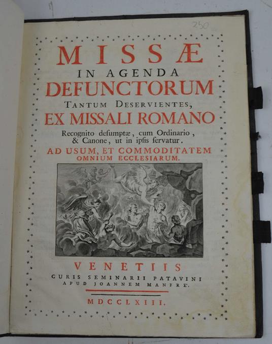 Missae in agenda defunctorum… - copertina