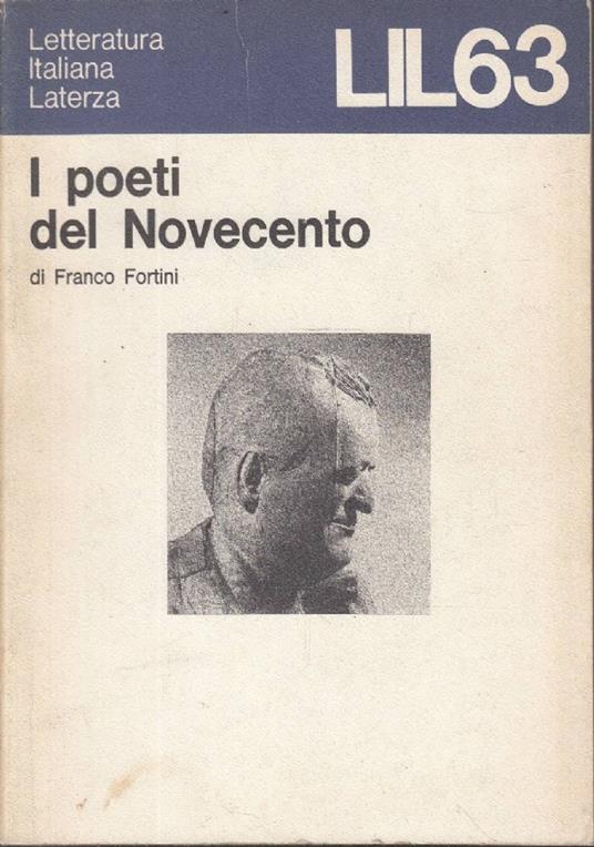 I poeti del Novecento - Franco Fortini - copertina