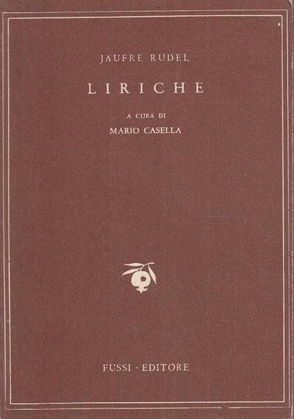 Liriche - Jaufré Rudel - copertina