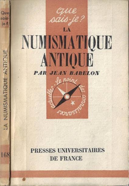 La numismatique antique - Jean Babelon - copertina