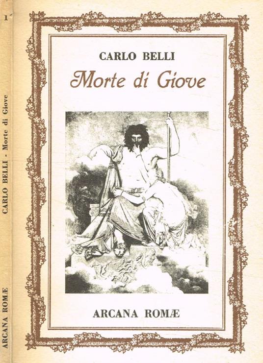 Morte di Giove - Carlo Belli - copertina