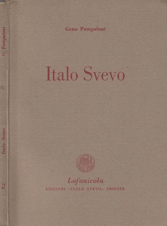 Italo Svevo - Geno Pampaloni - copertina