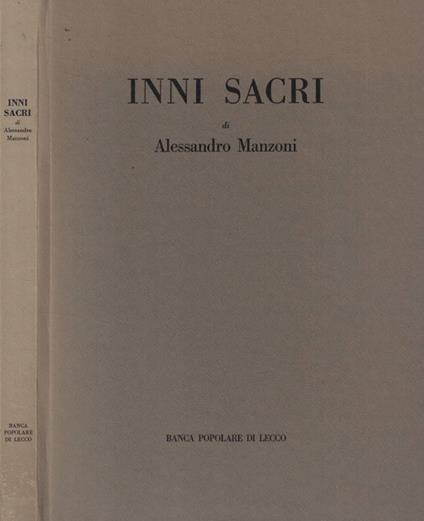 Inni sacri - Alessandro Manzoni - copertina