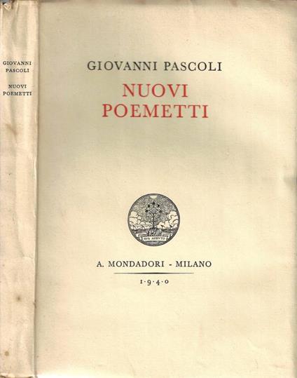 Nuovi poemetti - Giovanni Pascoli - copertina