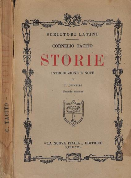 Storie - P. Cornelio Tacito - copertina