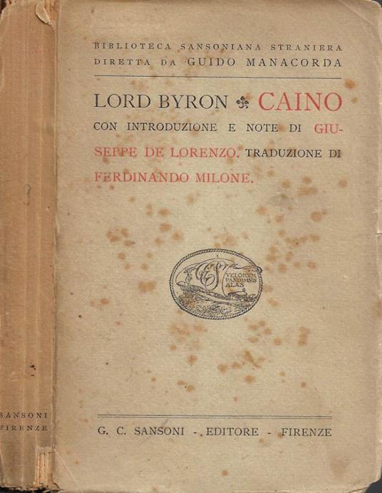 Caino - George G. Byron - copertina