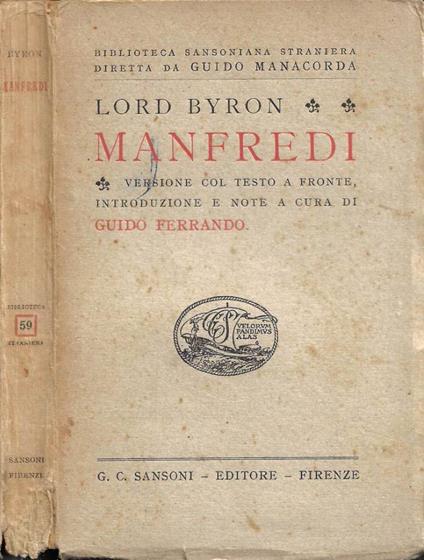 Manfredi - George G. Byron - copertina