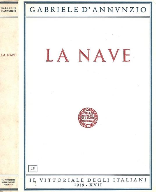 La nave - Gabriele D'Annunzio - copertina