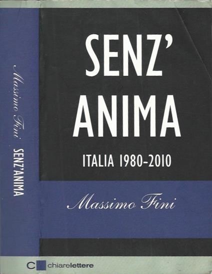 Senz'anima - Massimo Fini - copertina