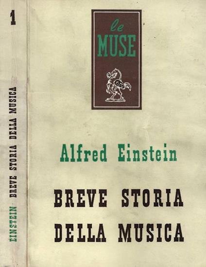 Breve storia della musica - Alfred Einstein - copertina
