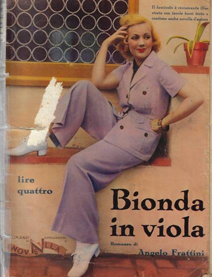 Bionda in viola - Angelo Frattini - copertina