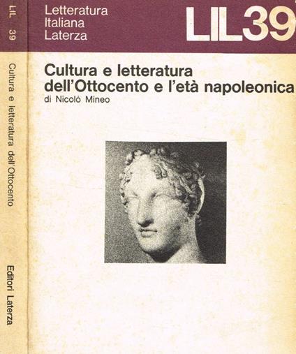 Cultura e letteratura dell'Ottocento e l'età napoleonica - Nicolò Mineo - copertina
