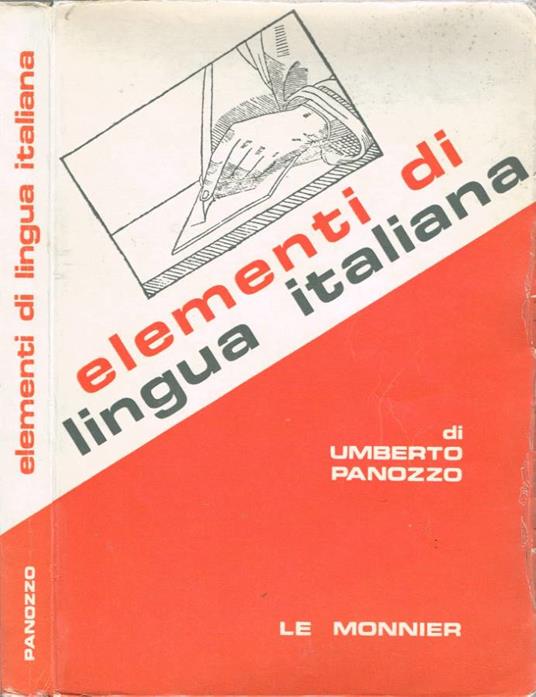 Elementi di lingua italiana - Umberto Panozzo - copertina