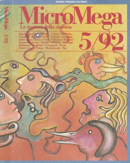 MicroMega n5, dicembre-gennaio 1992 - Lucio Caracciolo - copertina