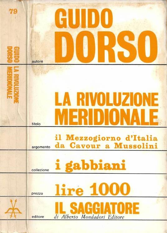 La Rivoluzione Meridionale - Guido Dorso - copertina