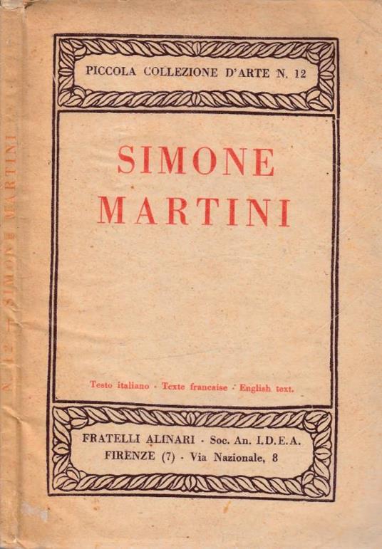 Simone Martini - copertina