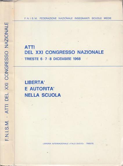 Atti del XXI Congresso Nazionale - copertina