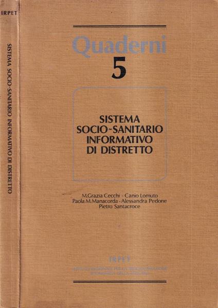 Sistema socio-sanitario informativo di distretto - copertina