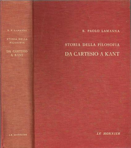 Da Cartesio a Kant - E. Paolo Lamanna - copertina