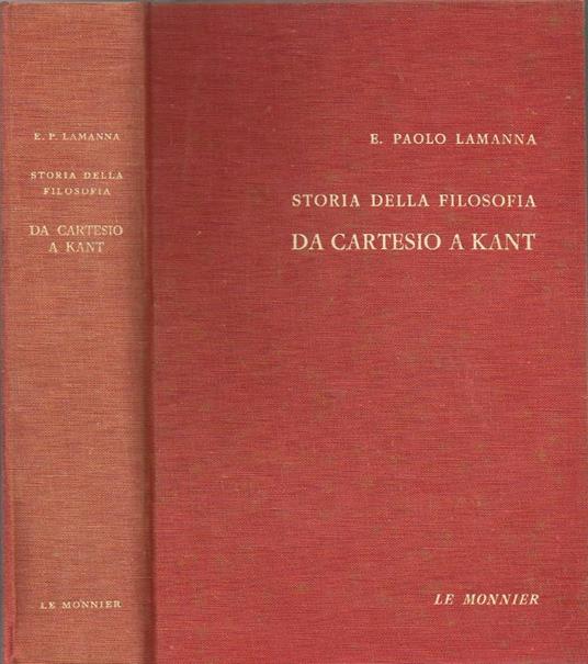 Da Cartesio a Kant - E. Paolo Lamanna - copertina