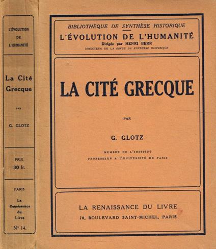 La cité grecque - copertina