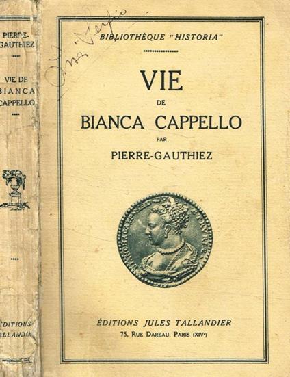 Vie di Bianca Cappello - copertina