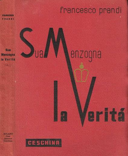 Sua menzogna la verità - copertina